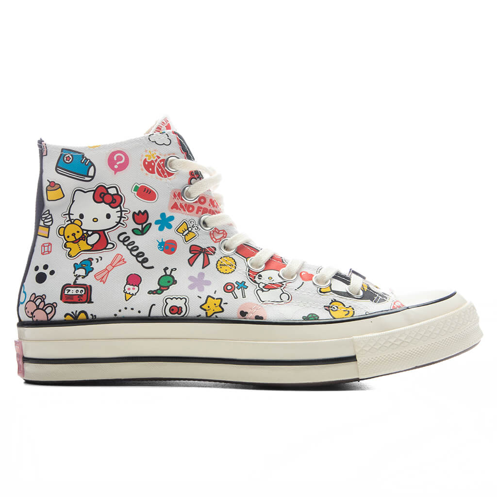 Hello Kitty Chuck 70 Hi - White/Pink/Green