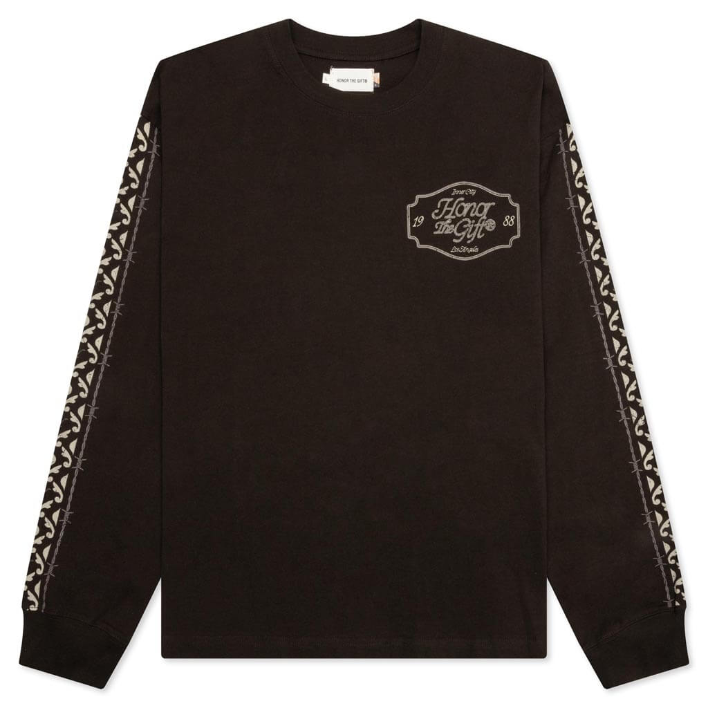 Holiday Pattern L/S - Black