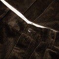 Double Pleated Corduroy Trousers - Brown