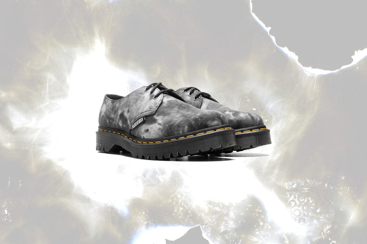 Dr. Martens x Pleasures 1461 Bex - Black/White Tie Dye