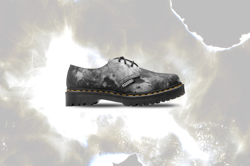 Dr. Martens x Pleasures 1461 Bex - Black/White Tie Dye