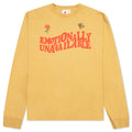 Wavy Script L/S Tee - Yellow