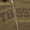 Faded Graphic Zip Hoodie - Olive
