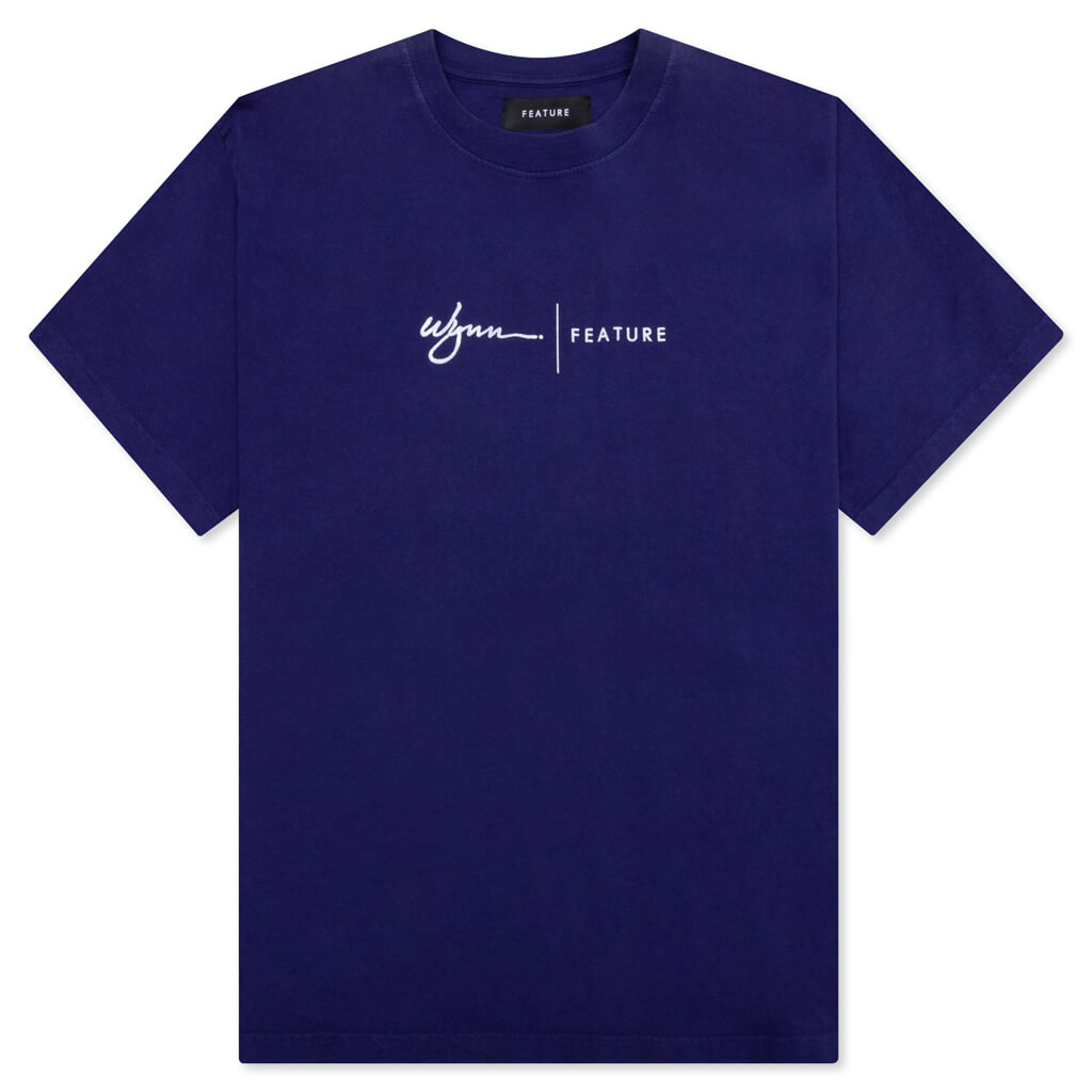 Wynn Logo Lock Up Tee - Astral Aura Blue