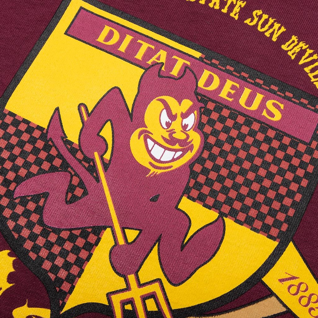 ASU Crest Tee - Maroon