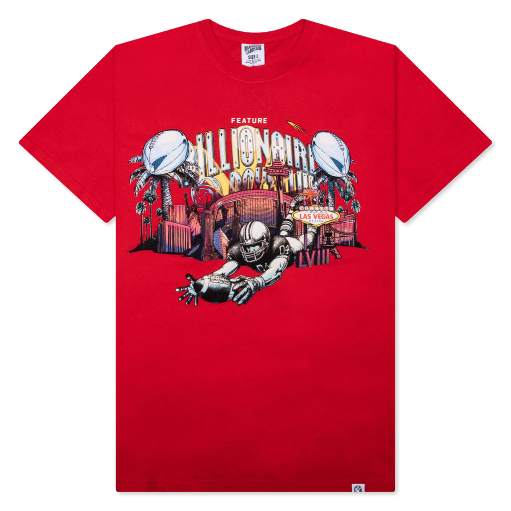 Touchdown Short Sleeve Tee - Tomato Red