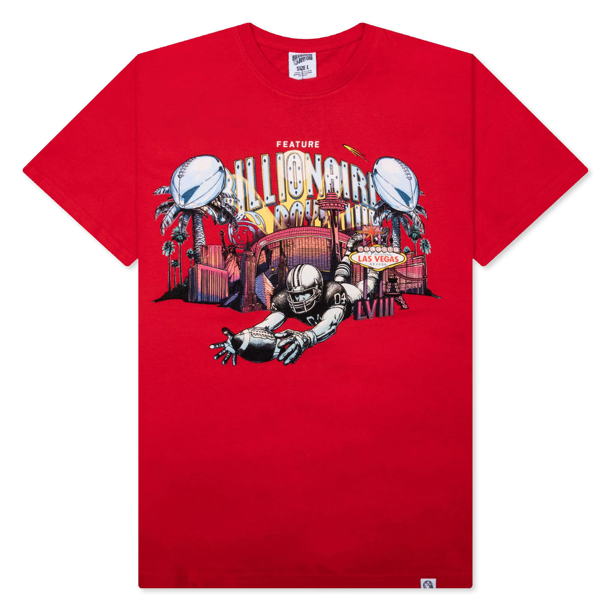 Touchdown Short Sleeve Tee - Tomato Red