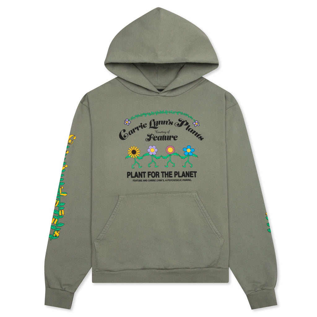Carrie Lynn's Plants Plantship Hoodie - Oil Green