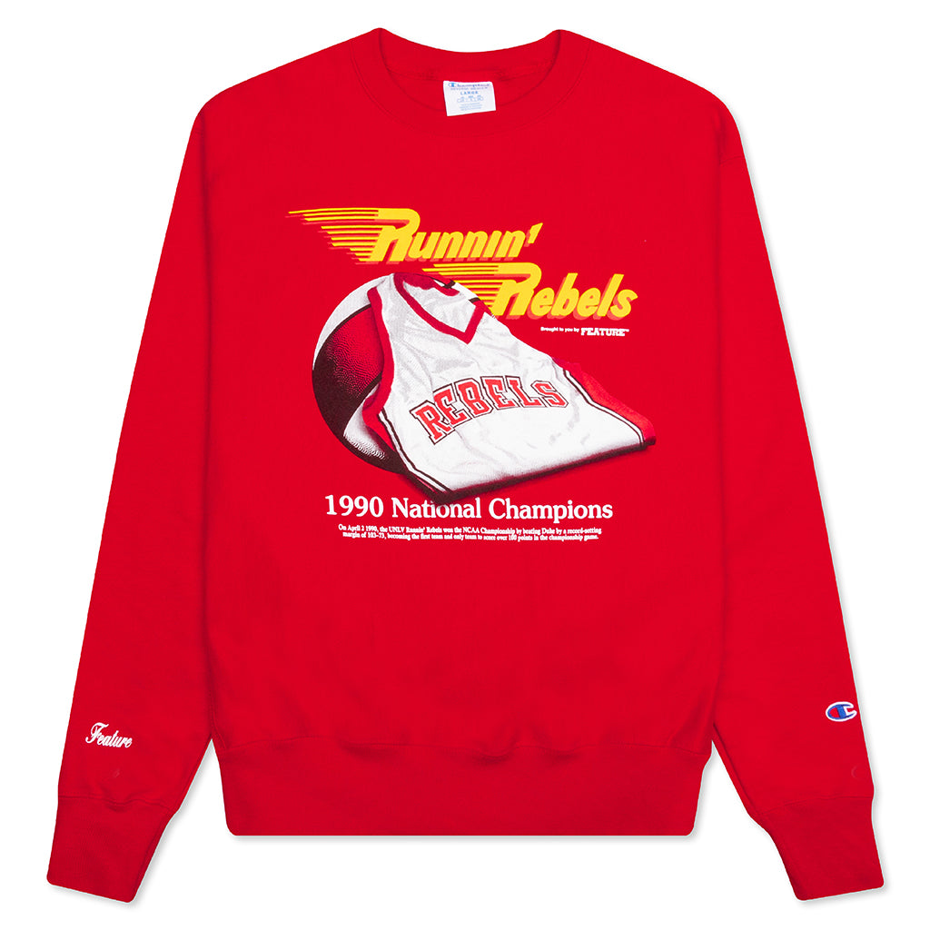 UNLV Rebel Still Life Crewneck Sweater - Red