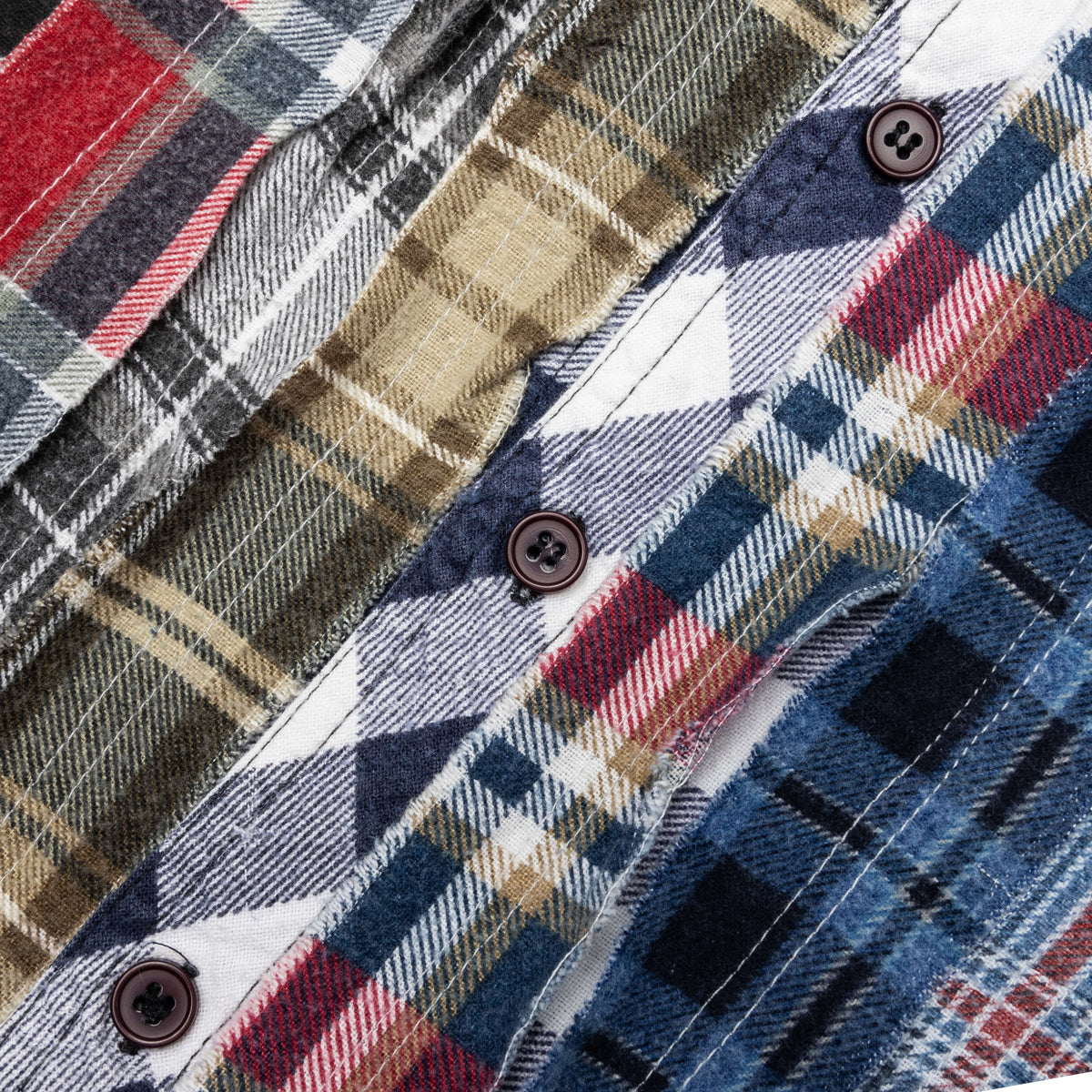 Flannel Shirt Ribbon Shirt - Assorted