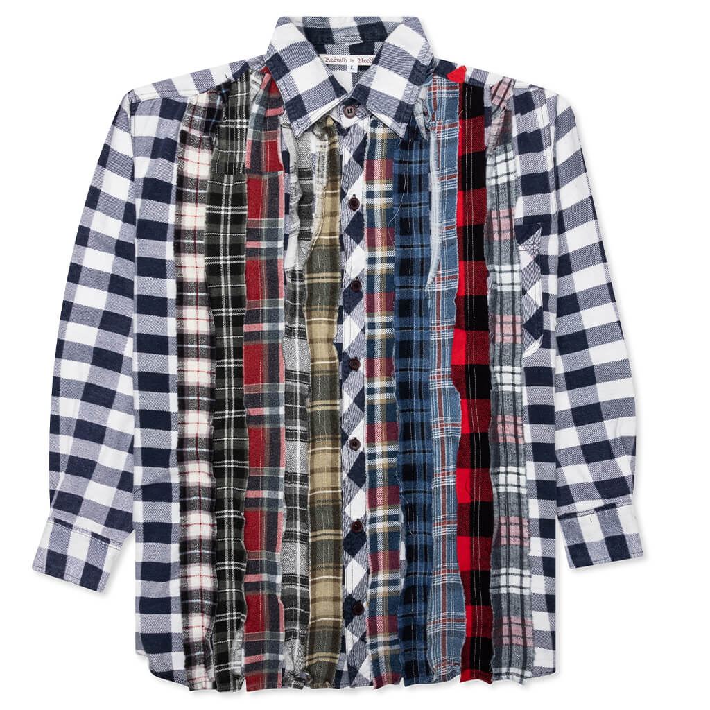 Flannel Shirt Ribbon Shirt - Assorted