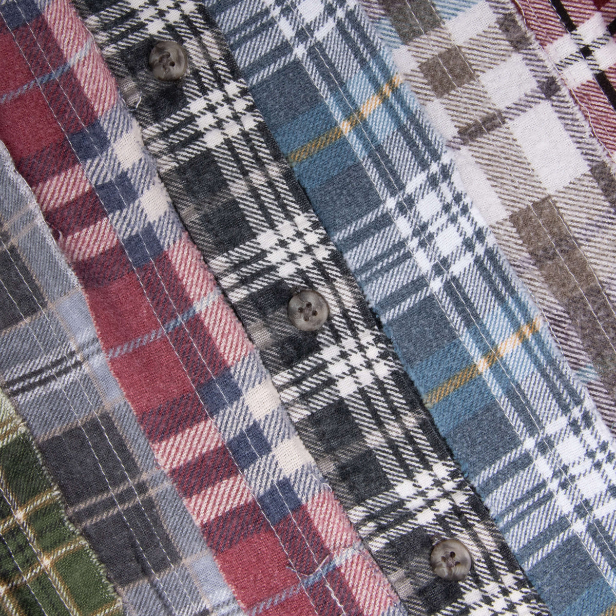Flannel Shirt Ribbon Shirt - Assorted