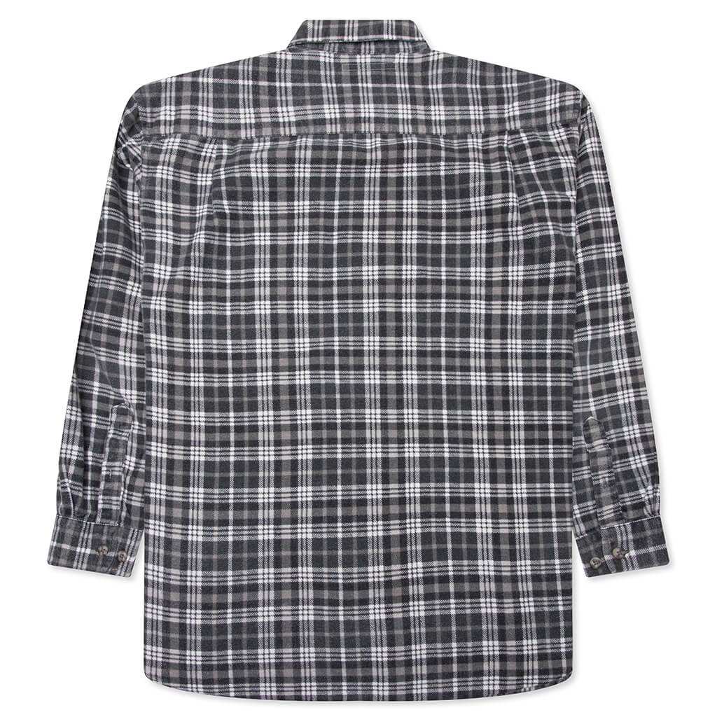 Flannel Shirt Ribbon Shirt - Assorted