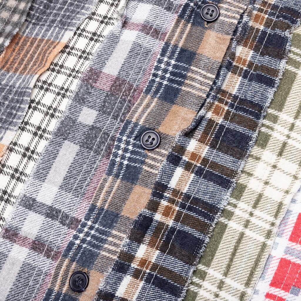 Flannel Shirt Ribbon Shirt - Assorted