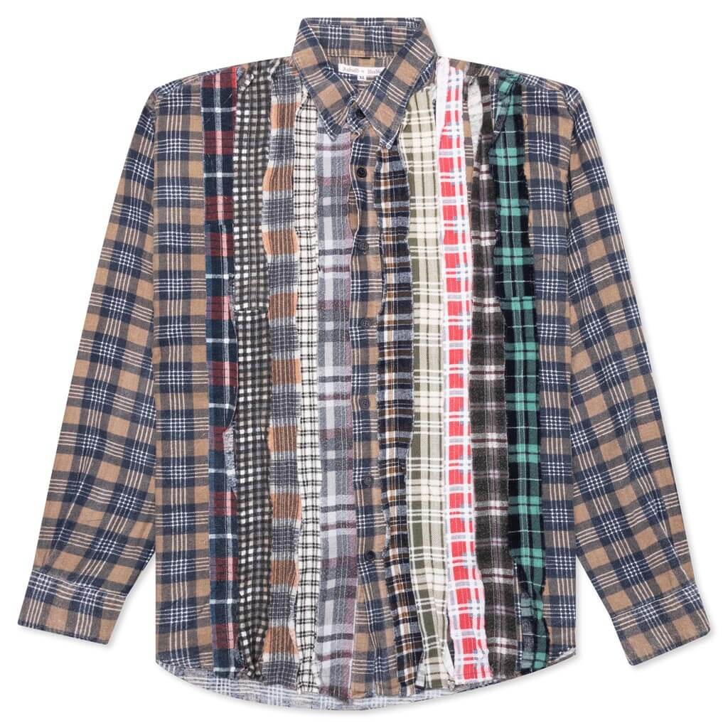 Flannel Shirt Ribbon Shirt - Assorted