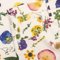 Floral Beaded Baggy Jean - Pressed Flower