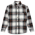 Heavy Oversized Flannel - Black/Orange