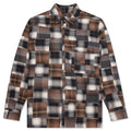 Patchwork L/S Button Up - Brown