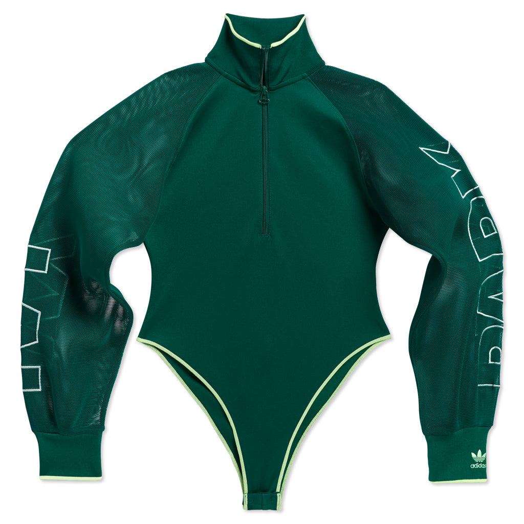 Ivy Park Mesh Body Suit - Dark Green