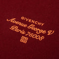 Mix Material Leather Bomber w/ Embroidery - Red/Burgundy