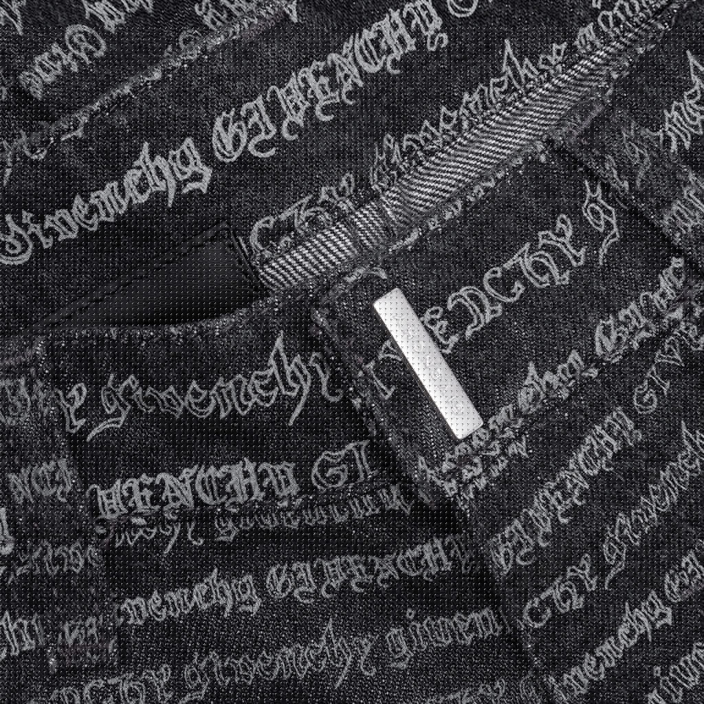 Skinny Fit Trousers w/ All Over - Dark Grey