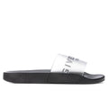Slide Flat Sandals - White/Black