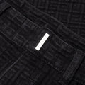 Straight Fit Denim Trousers - Flat Black