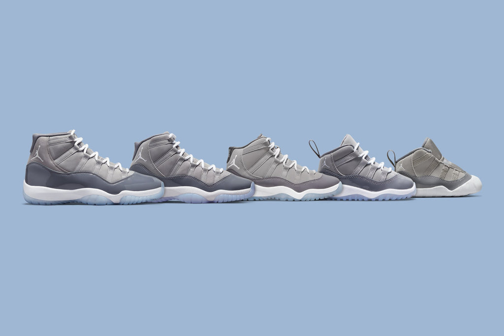 Air Jordan 11 Retro Infant "Cool Grey" - Medium Grey/White