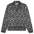 Floral L/S Button-Up - Black