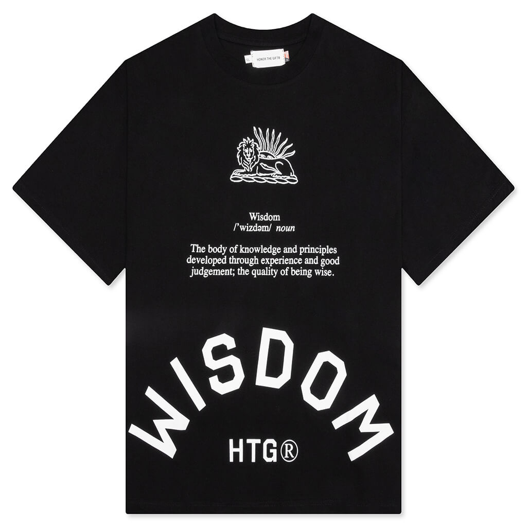 HTG Wisdom S/S Tee - Black