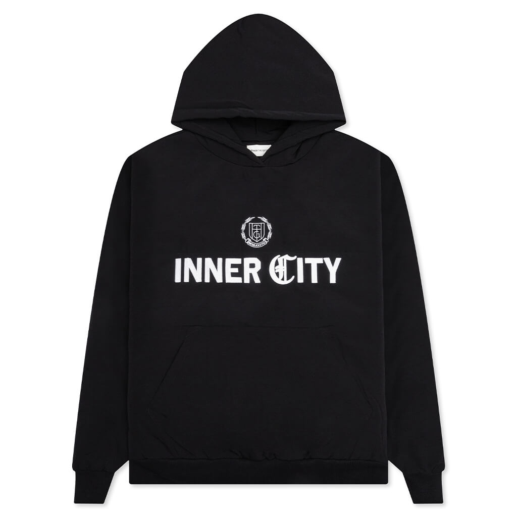 Inner City Puff Hoodie - Black