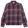 Hemi Oversized Shirt - Elderberry Check