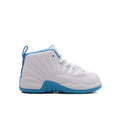 Air Jordan 12 Retro 'Melo' (TD) - White/University Blue/Metallic Silver