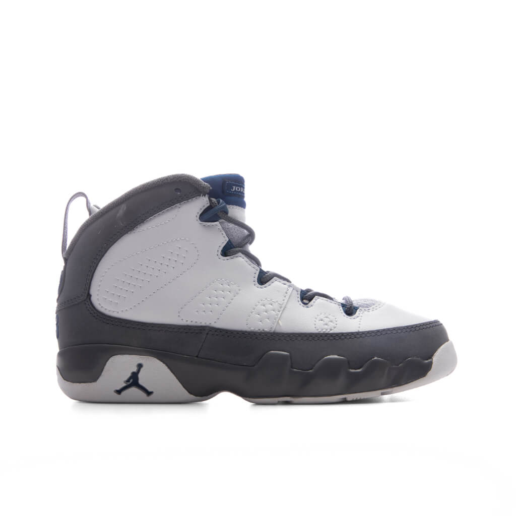 Air 9 Retro 'Flint Grey' (PS) - White/French Blue/Flint Grey