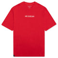 "Air " S/S T-Shirt - Fire Red/Sail