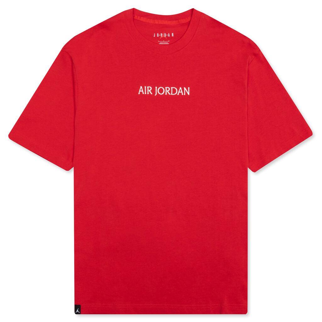 "Air " S/S T-Shirt - Fire Red/Sail