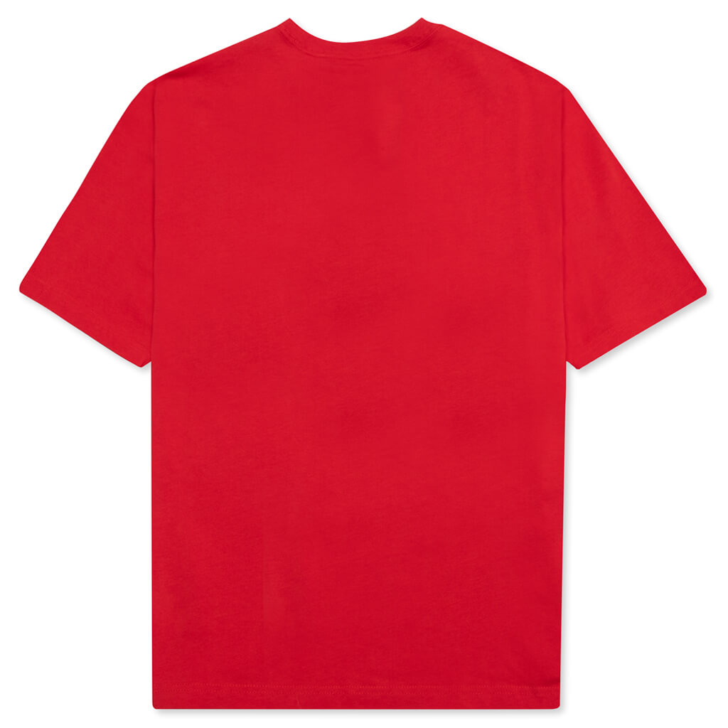 "Air " S/S T-Shirt - Fire Red/Sail