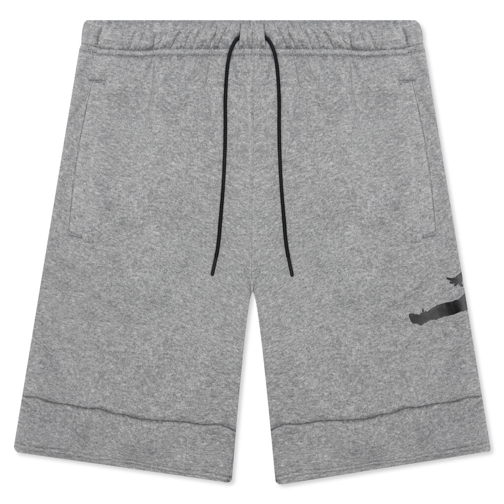Jumpman Air Fleece Shorts v2 - Carbon Heather/Black