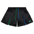 Aleali May Women's Pleated Short - Black/Game Royal