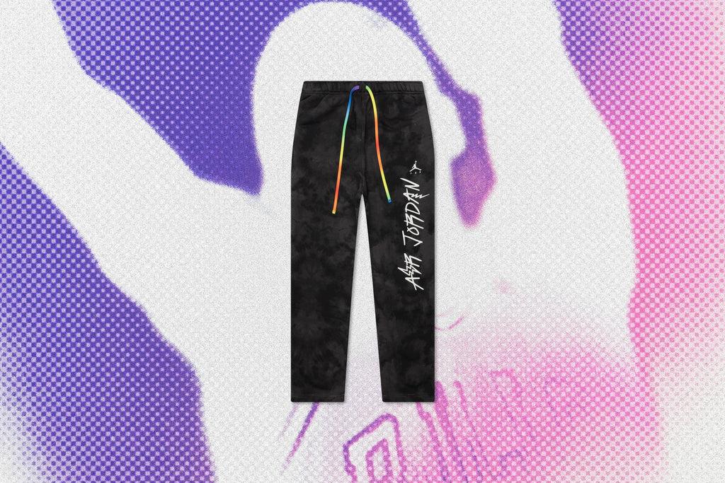 J Balvin Fleece Pants - Flat Pewter/Black