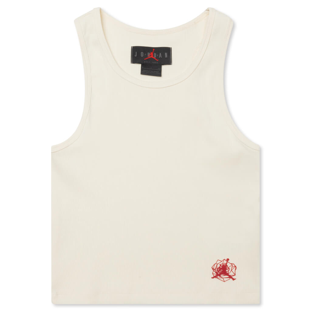 Teyana Taylor Women’s Tank - Coconut Milk/Gym Red