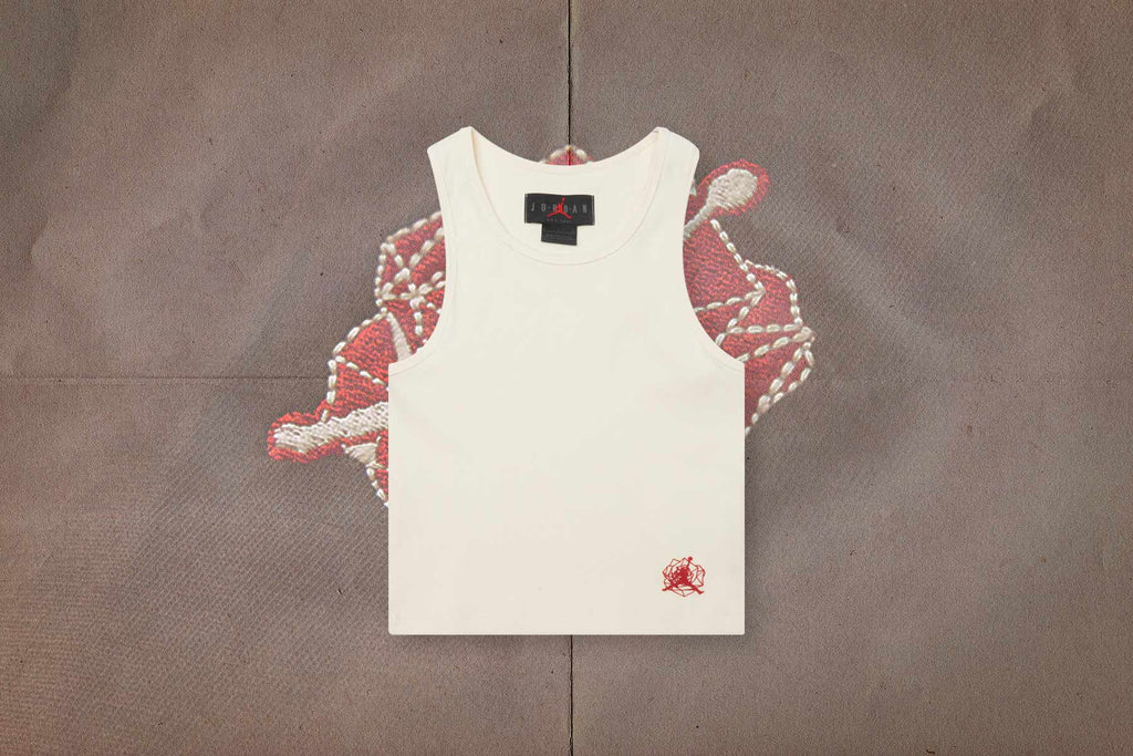 Teyana Taylor Women’s Tank - Coconut Milk/Gym Red