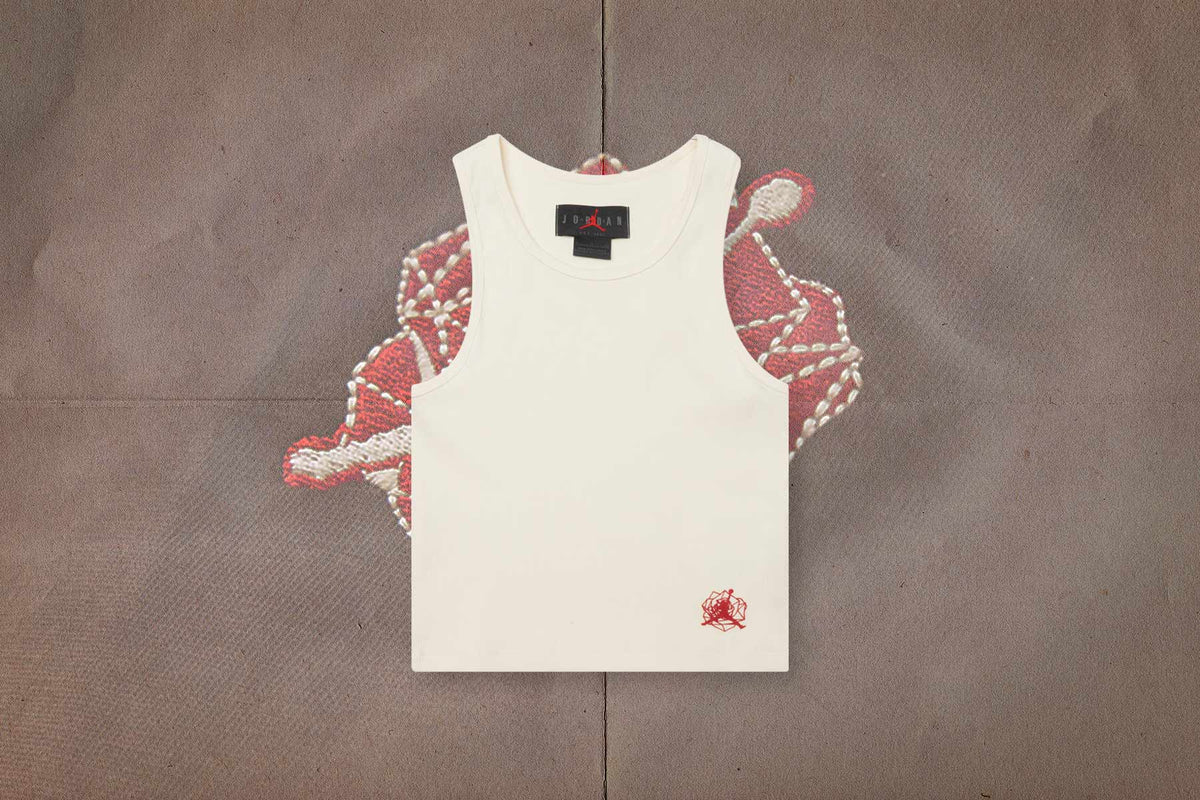 Teyana Taylor Women’s Tank - Coconut Milk/Gym Red