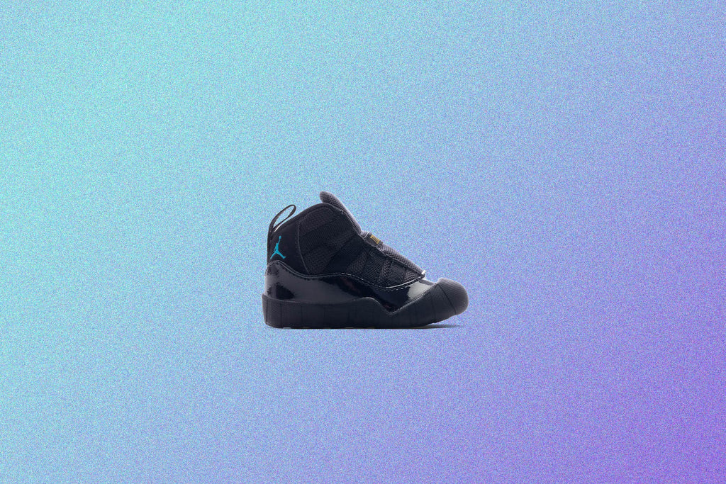 Air 11 Infant 'Gamma'- Black/Gamma Blue/Varsity Maize