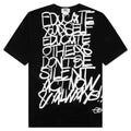 Educate T-Shirt - Black/White