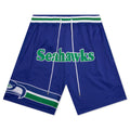 NFL Throwback Seahawks Shorts - Royal Blue