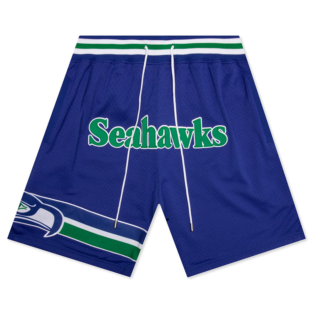 NFL Throwback Seahawks Shorts - Royal Blue