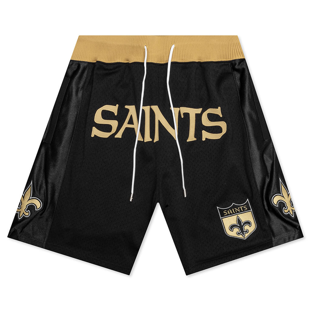 NFL Throwback Saints Shorts - Black