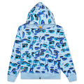 Faces Camo Hoodie - Blue