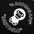 Kids Baby Milo Line Tape Relaxed Fit Crewneck Sweatshirt - Black